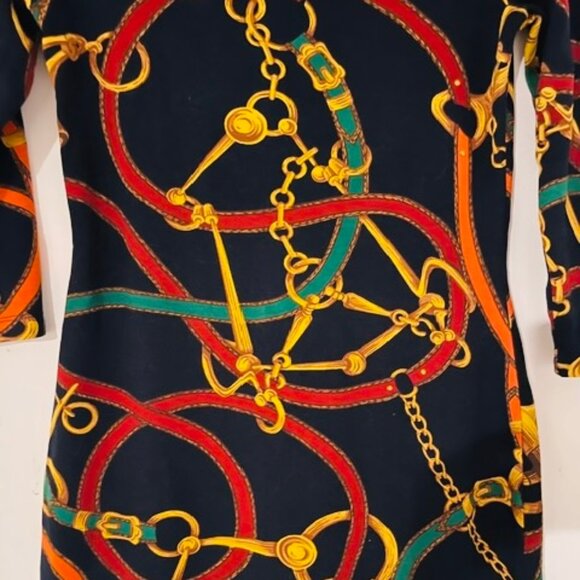 Lauren, Ralph Lauren Equestrian Horse Bit Strap Dress, Petite XS - Picture 2 of 4